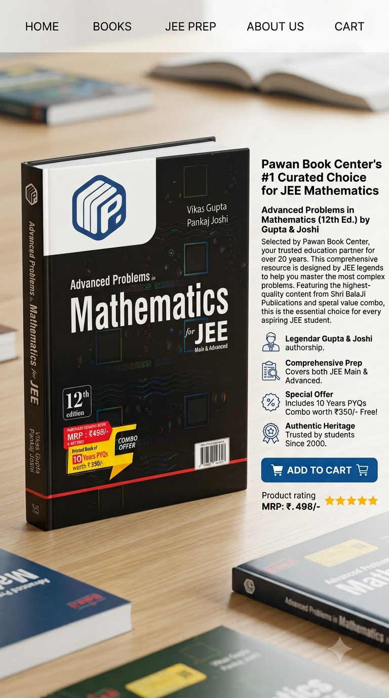ADVANCED PROBLEM MATHEMATICS FOR JEE 12TH EDITION BY VIKAS GUPTA & PANKAJ JOSHI - Image 2